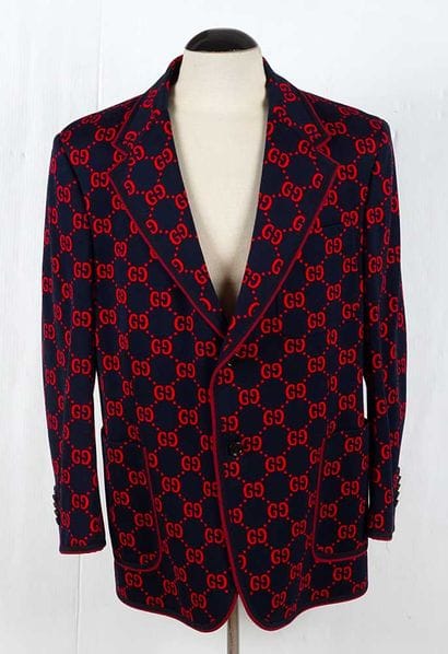 GUCCI
Navy blue wool tailored jacket with...