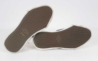 MIHARA YASUHIRO 
Off-white canvas sneakers...