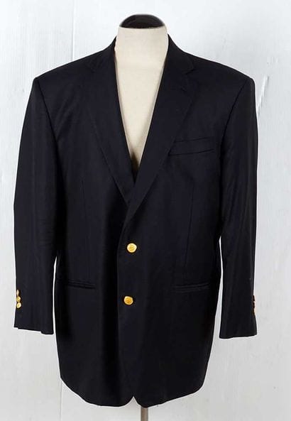 BROOKS BROTHERS 
Black wool suit jacket with...