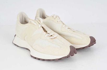NEW BALANCE
Beige canvas 327 sneakers with...