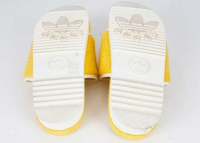 ADIDAS X GUCCI
Yellow terry cloth platform...