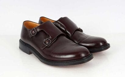 CHURCH'S
Brown leather Lambourn monkstrap...