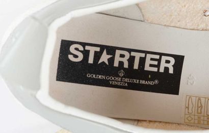 GOLDEN GOOSE
White canvas Starter sneakers...