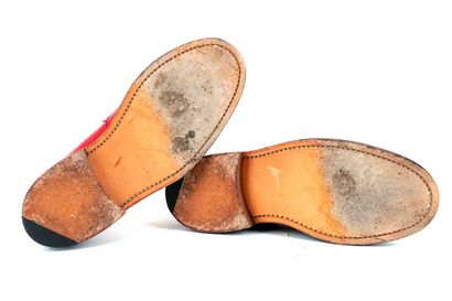 THOM BROWNE
Three-tone leather penny loafers...