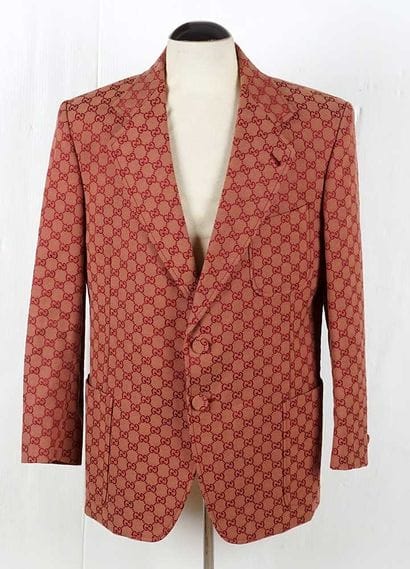 GUCCI
Burgundy GG monogram tailored jacket...