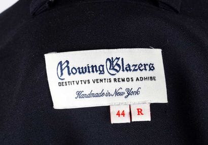 ROWING BLAZERS
Navy blue tailored jacket...