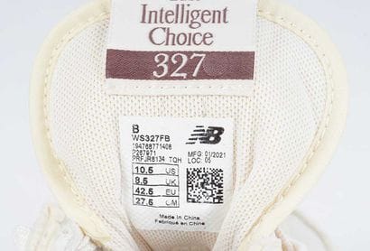NEW BALANCE
Beige canvas 327 sneakers with...