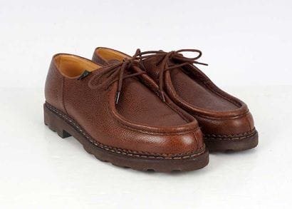 PARABOOT 
Michael derbies in brown grained...