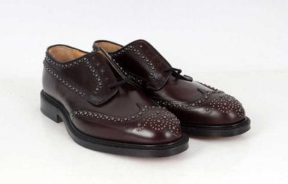 CHURCH'S
Dark brown leather Grafton derbies...