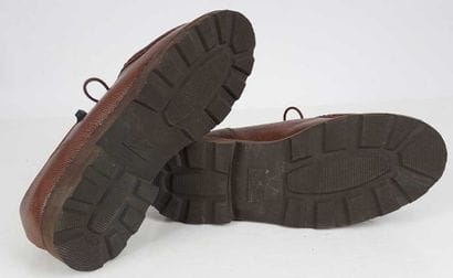 PARABOOT 
Michael derbies in brown grained...
