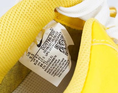 NIKE 
Yellow leather Air Force 1 LV8 sneakers...