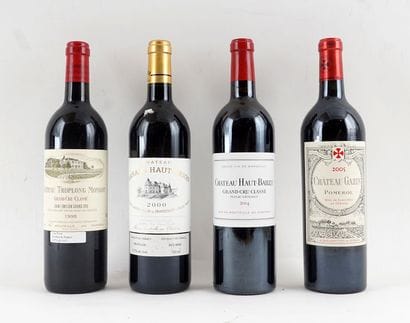 Troplong Mondot 1998, Bahans Haut-Brion 2000,...