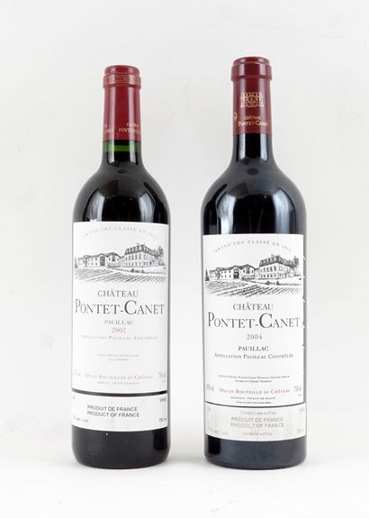 Château Pontet-Canet 2002 2004 - 2 boute...
