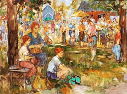 MOSONYI, Eva N. (1935-)
Untitled - Family
Oil...