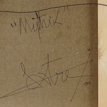 PATRY, Pierre (1956-)
''Mythik''
Oil on canvas
Signed...