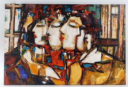 PATRY, Pierre (1956-)
''Secret''
Oil on canvas
Signed...