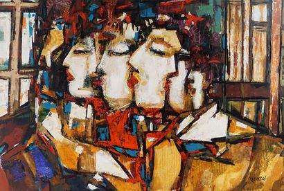 PATRY, Pierre (1956-)
''Secret''
Oil on canvas
Signed...