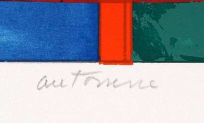 JUNEAU, Denis (1925-2014)
''Automne'' 
Silkscreen
Signed...