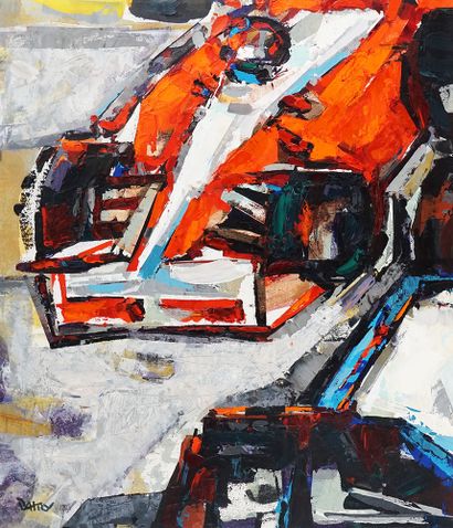 PATRY, Pierre (1956-)
''Rotor''
Oil on canvas
Signed...