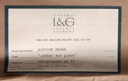 DUMAS, Antoine (1932-2020)
