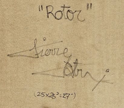 PATRY, Pierre (1956-)
''Rotor''
Oil on canvas
Signed...