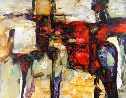 PATRY, Pierre (1956-)
''Mythik''
Oil on canvas
Signed...
