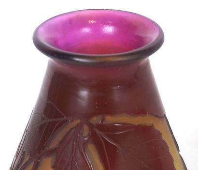 Émile GALLÉ (1846-1904) 

Vase en pâte de...