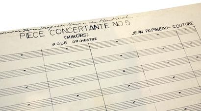 PARTITIONS DE MUSIQUE, Jean PAPINEAU-COUTURE...