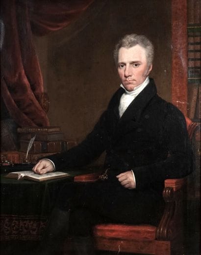 ÉCOLE ANGLAISE XIXe
Portrait d'un homme de...