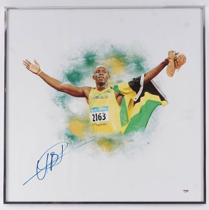 Usain BOLT
Affiche signée
PSA/DNA AF65588
58,5x58,5cm...