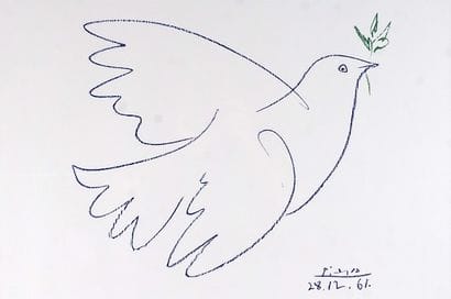 Pablo PICASSO
Colombe bleue
Impression
Signée...