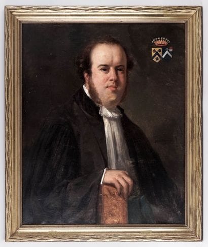 ÉCOLE FRANÇAISE
Portrait d'un Magistrat.
Huile...