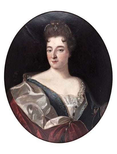 ÉCOLE FRANÇAISE XVIIIe
Portrait d'une élégante...