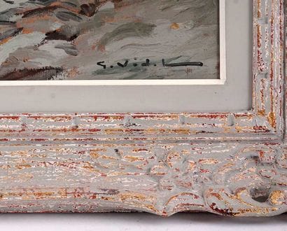 VIDAL, Gustave (1895-1966)
Sans titre - Charrette
Huile...