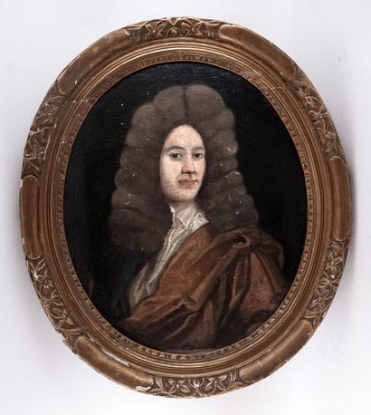 ÉCOLE ANGLAISE XIXe
Portrait d'un gentilhomme...