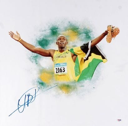 Usain BOLT
Affiche signée
PSA/DNA AF65588
58,5x58,5cm...