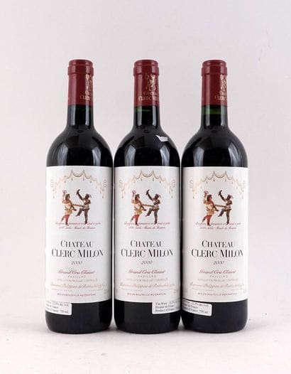 Château Clerc Milon 2000 - 3 bouteilles