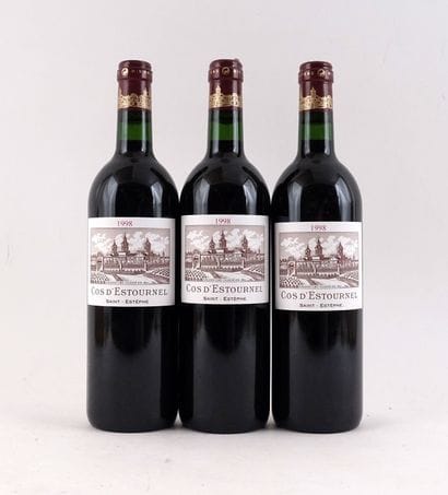 Château Cos d'Estournel 1998 - 3 bouteil...