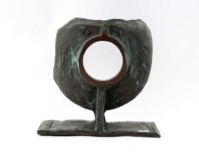 ÉCOLE CANADIENNE (XXe)
Visage
Bronze à patine...