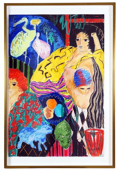 ROCHON, Danièle (1946-)
Sans titre - Femmes
Diptyque,...