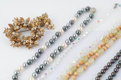FANTAISIE
Lot de bijoux fantaisie comprenant...