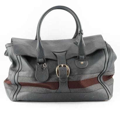 GUCCI
Sac de voyage Gucci en cuir gris foncéà...