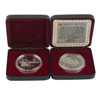 1$ CANADA / SILVER 0.925
Lot de pièce de...