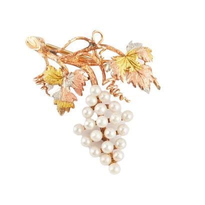 OR 14K, PERLES / 14K GOLD, PEALRS
Broche...