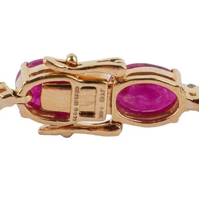 OR 14K, RUBIS / 14K GOLD, RUBIES
Bracelet...