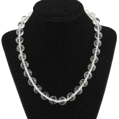QUARTZ, OR 14K
Collier composé de perles...