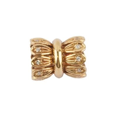 OR 18K /18K GOLD
Pièce en or jaune 18K serti...