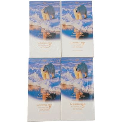 2$ CANADA 1996
Lot comprenant 4 pochette...
