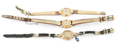 MONTRES 
Lot de 3 montres vintage de dame...