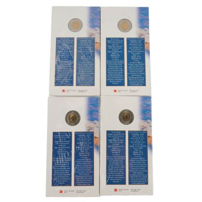 2$ CANADA 1996
Lot comprenant 4 pochette...
